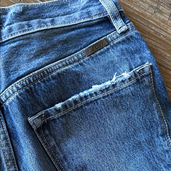 KanCan High Rise Distressed 90's Flare Medium Wash Denim Jeans Size 3/25 - Picture 11 of 15